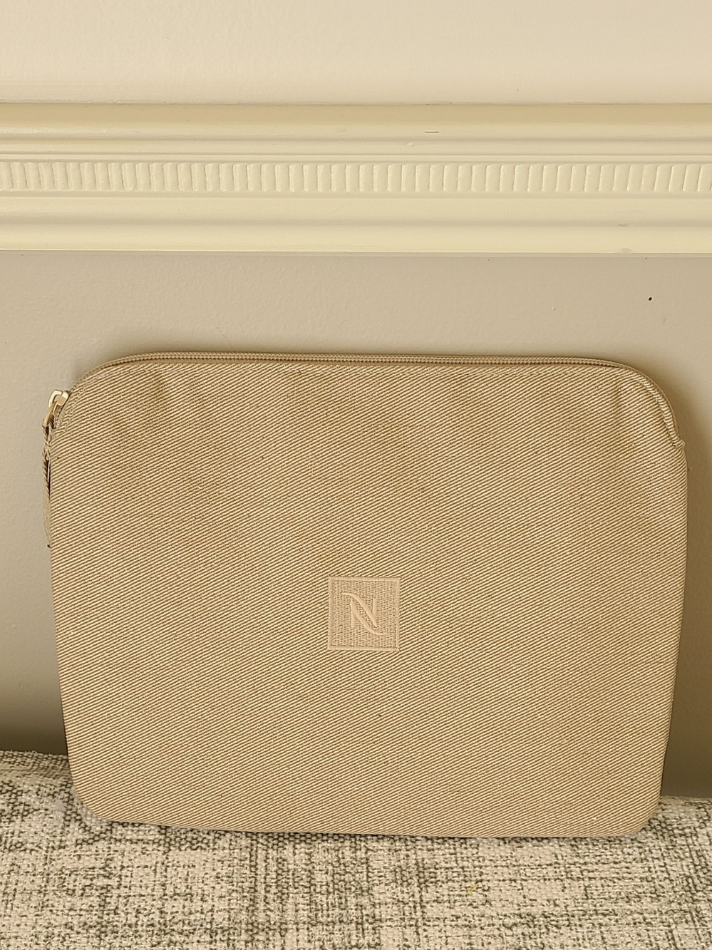 Nespresso Travel Pouch Textured Beige Case